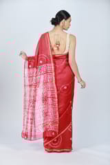 RESHAWeaves - Chanderi Silk Tie and Dye Saree