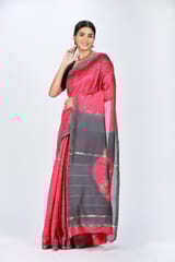 RESHAWeaves- Chanderi Silk Tie and Dye Saree