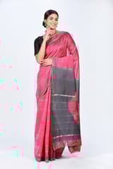 RESHAWeaves- Chanderi Silk Tie and Dye Saree