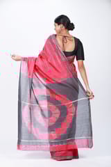 RESHAWeaves- Chanderi Silk Tie and Dye Saree