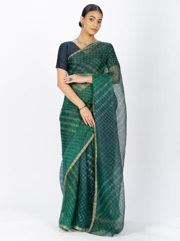 RESHAWeaves- Kota Silk Leheriya Saree