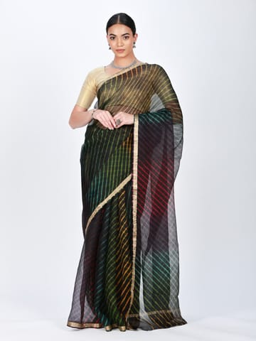 RESHAWeaves - Leheriya  Kota Silk Saree