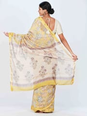 RESHAWeaves - Maheshwari Cotton Silk HandBlock Printed Saree