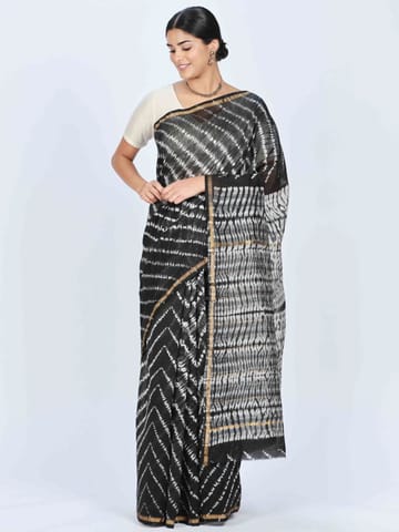 RESHAWeaves - Chanderi SilkTie and Dye Saree