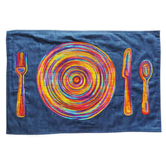 Juhi Malhotra-Denim Multicolor Placemat
