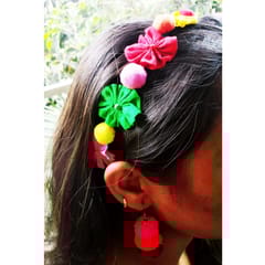 Juhi Malhotra-Funky Cotton Hair Accessory