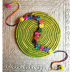 Juhi Malhotra-Multicolor Silken Beaded Hair Accessory