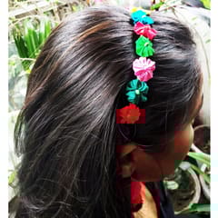 Juhi Malhotra-Multicolor Flower Hair Accessory