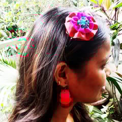 Juhi Malhotra-Silk Flower Hair Accessory
