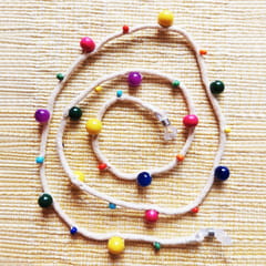 Juhi Malhotra-White Beaded Eyewear Chain