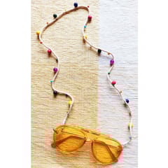 Juhi Malhotra-White Beaded Eyewear Chain