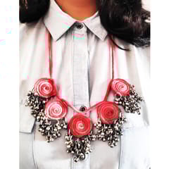 Juhi Malhotra-Shaded Red Ghungroo Necklace