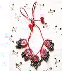 Juhi Malhotra-Shaded Red Ghungroo Necklace