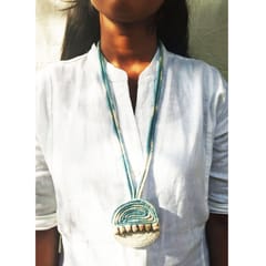 Juhi Malhotra-Serene Blue Shell Necklace