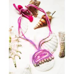Juhi Malhotra-Candy Pink Shell Necklace