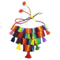 Juhi Malhotra-Multicolor Tassel Choker