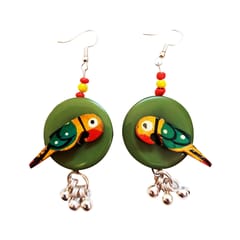Juhi Malhotra-Yellow Tota Earrings