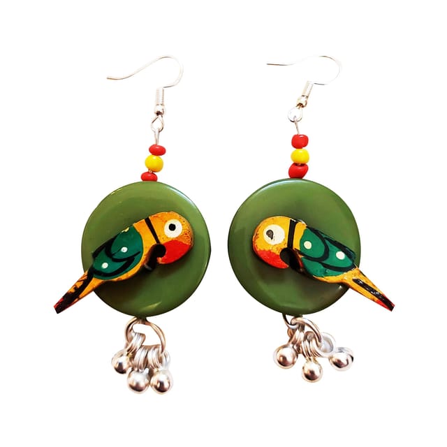 Juhi Malhotra-Yellow Tota Earrings