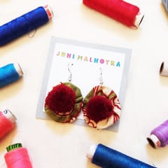 Juhi Malhotra-Kalamkari Flower Earrings