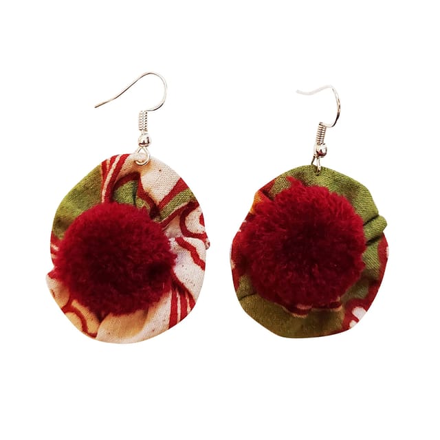 Juhi Malhotra-Kalamkari Flower Earrings