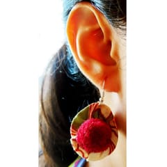 Juhi Malhotra-Kalamkari Flower Earrings