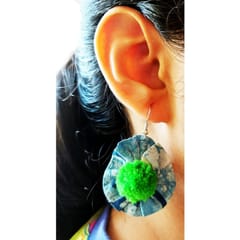 Juhi Malhotra-Indigo Flower Earrings