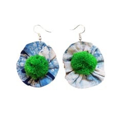 Juhi Malhotra-Indigo Flower Earrings