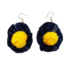 Juhi Malhotra-Blue Flower Earrings