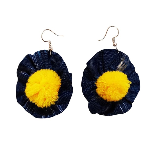 Juhi Malhotra-Blue Flower Earrings