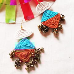 Juhi Malhotra-Arty Trio Gold Earrings