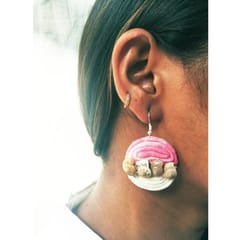 Juhi Malhotra-Serene Pink Shell Earrings