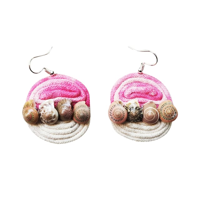 Juhi Malhotra-Serene Pink Shell Earrings
