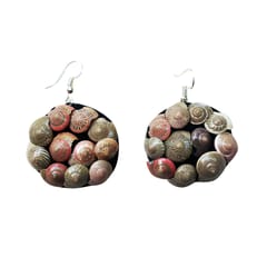 Juhi Malhotra-Black Seashell Earrings