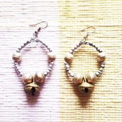 Juhi Malhotra-Silver Hoop Earrings
