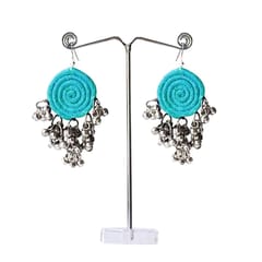 Juhi Malhotra-Turquoise Ghungroo Earrings