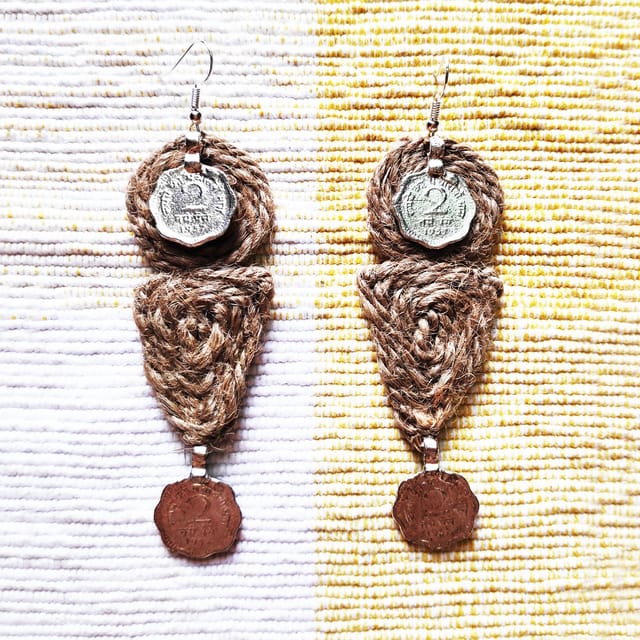 Juhi Malhotra-Long Jute Earrings