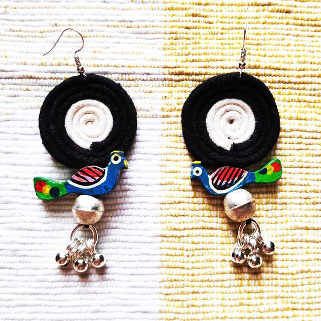 Juhi Malhotra-Peacock Dori Earrings