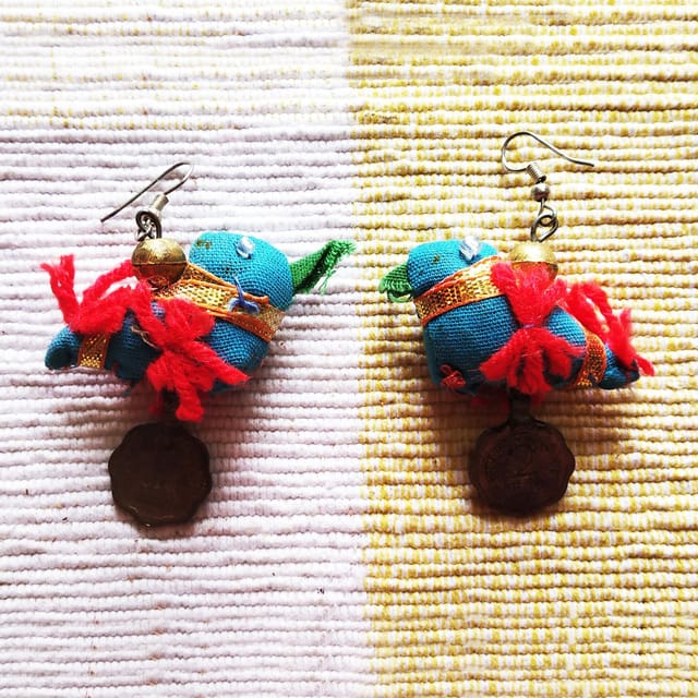 Juhi Malhotra-Turquoise Bird Earrings