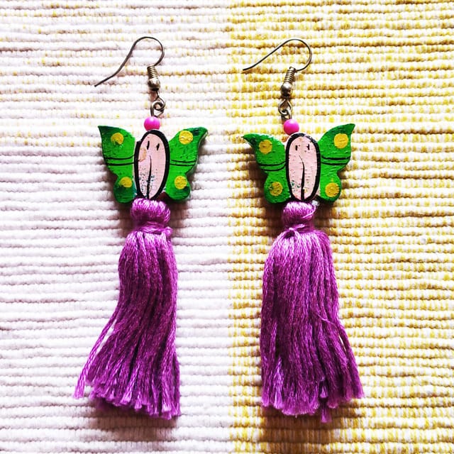 Juhi Malhotra-Green Titli Earrings