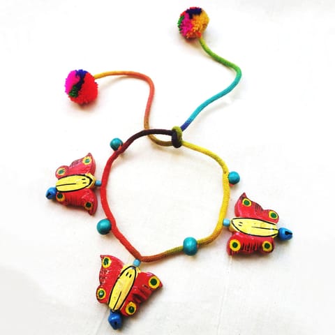 Juhi Malhotra-Orange Butterfly Anklet