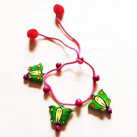 Juhi Malhotra-Green Butterfly Anklet