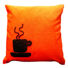 Juhi Malhotra-Orange Coffee Cushion Cover