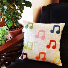 Juhi Malhotra-Musical Note Cushion Cover