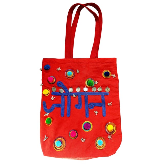 Juhi Malhotra-Jogan In Red Tote Bag