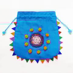 Juhi Malhotra-Blue Mirror Potli
