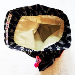 Juhi Malhotra-Black Ikat Rangoli Potli