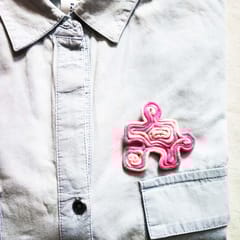 Juhi Malhotra-The Pink Puzzle Brooch