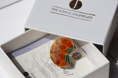 The Joyful Enamelist - Silver Enamel Sunshine Ring