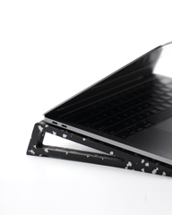 Minus Degre  EcoLaptop Stand I black dot I White - 1 Pair of Laptop Stand
