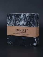 Minus Degre-Handcrafted Recycled Coaster I Stone Black  I set of 4 Coaster
